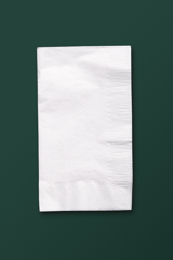 Napkin Made From Recycled Paper